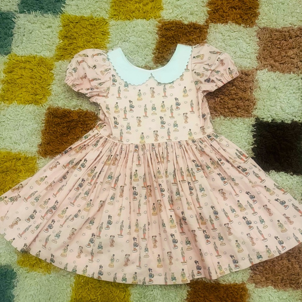California Peach handmade custom Minnie Mouse dress